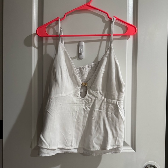 Abercrombie and Fitch Linen-Blend Beaded Cami - Picture 4 of 11